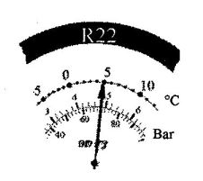 evaporator low pressure gauge